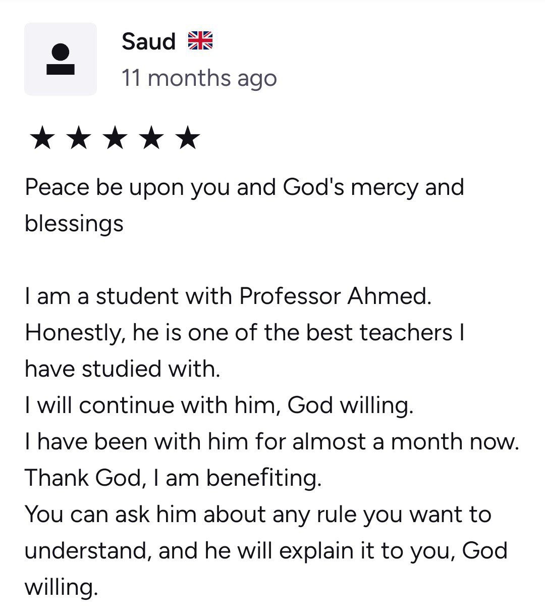 Student Review